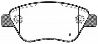 OPEN PARTS bpa085831 -  Комплект тормозных колодок, дисковый тормоз